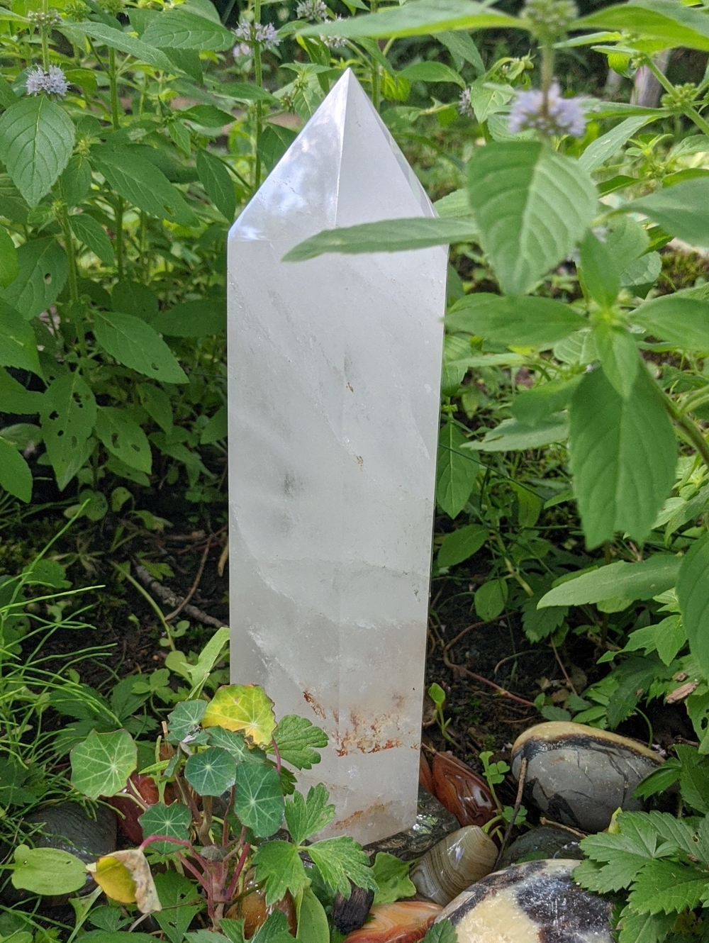 Giant Quartz garden fire tower SALE